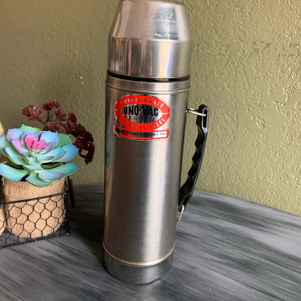 Vintage UNO-VAC Thermos Stainless Steel